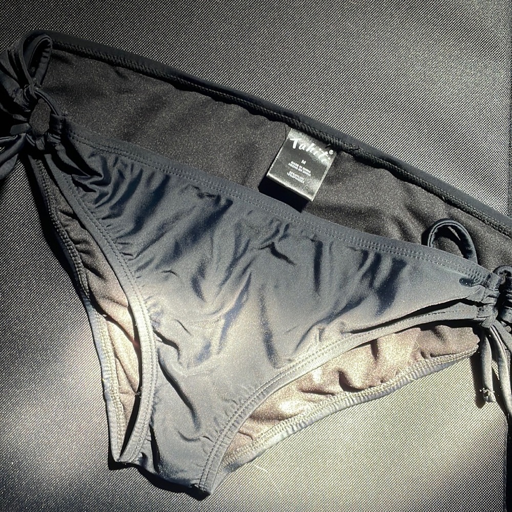 nwot tahiti side tie bikini bottoms size m